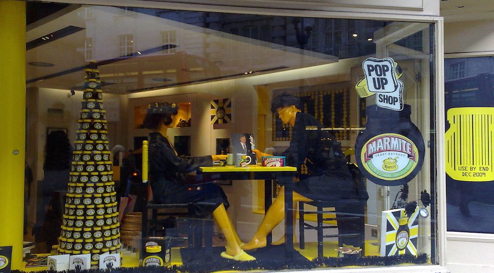 An example of a pop-ip shop