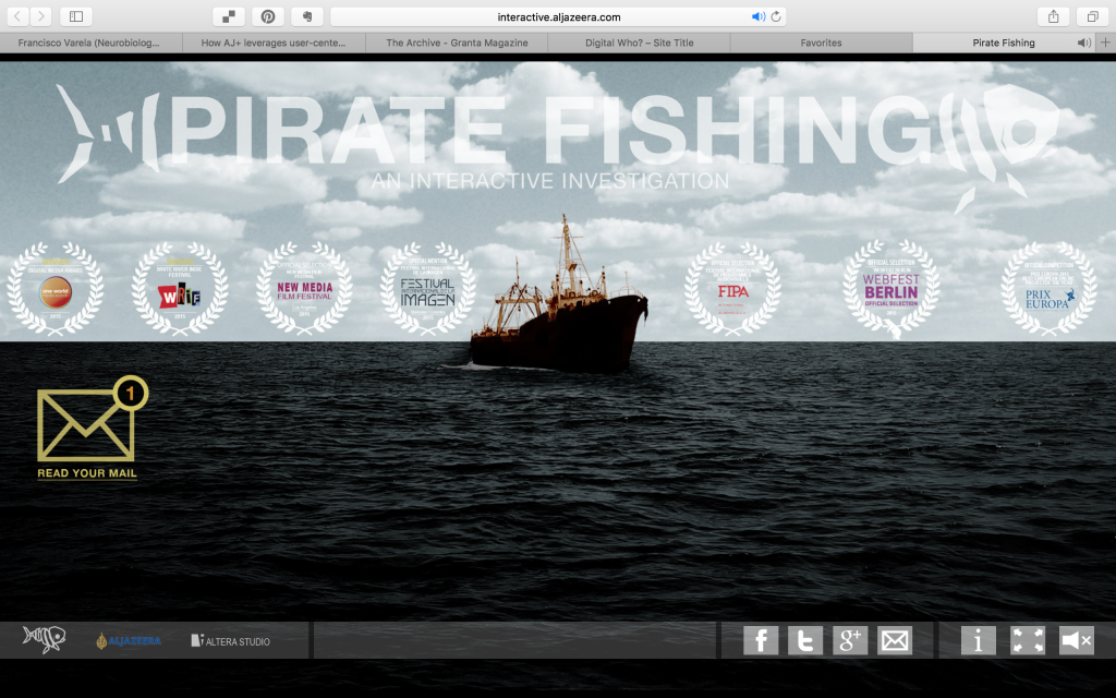 Screen-grab of Pirate Fishing interactive